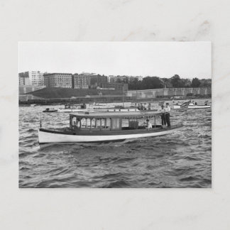 Motorboating on the Hudson River, 1910 Postcard