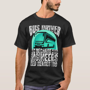 Motorcoach Bus Driver Professional Certified Buzze T-Shirt