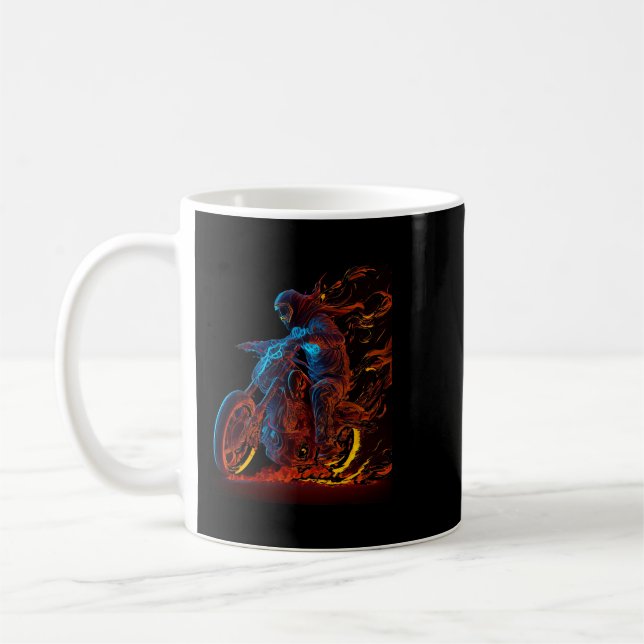 Motorcross Biker Motorcycle Enduro Dirtbike Outdoo Coffee Mug (Left)