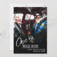 Motorcross Graduation Announcement Invitation