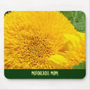 Motorcross Mum! mousepad Yellow SunFlowers