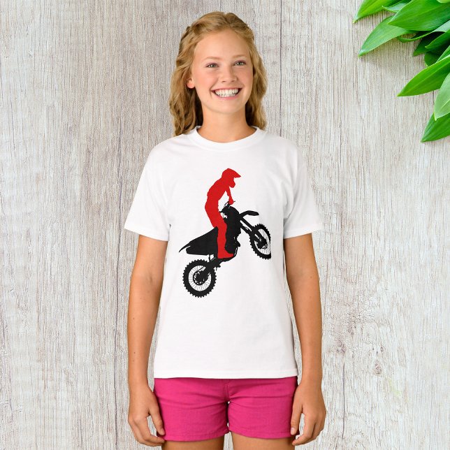 Motorcross Rider Girls T-Shirt (Creator Uploaded)