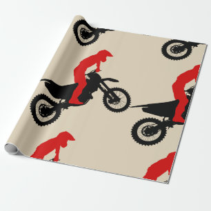 Motorcross Rider Wrapping Paper