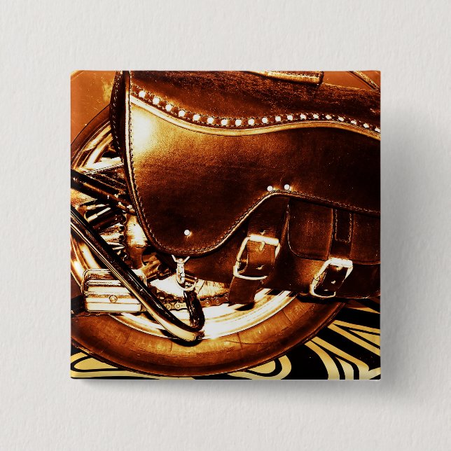 Motorcycle 15 Cm Square Badge (Front)