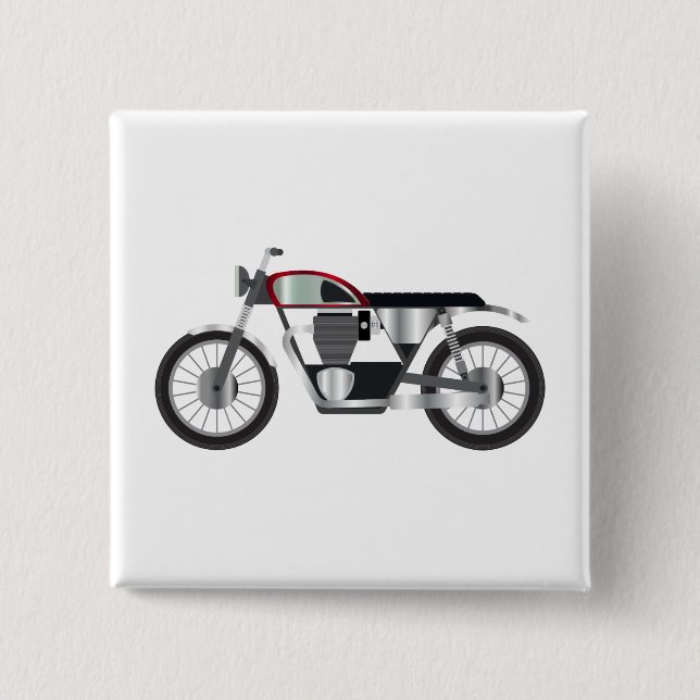 Motorcycle 15 Cm Square Badge (Front)