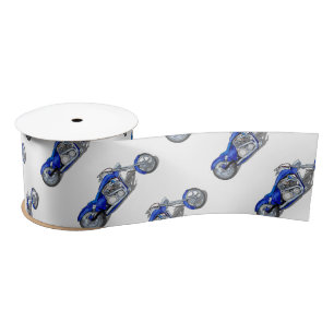 Motorcycle 1 - Blue Satin Ribbon