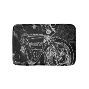 Motorcycle 1 bmcn bath mat