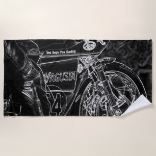 Motorcycle 1 btcnm beach towel