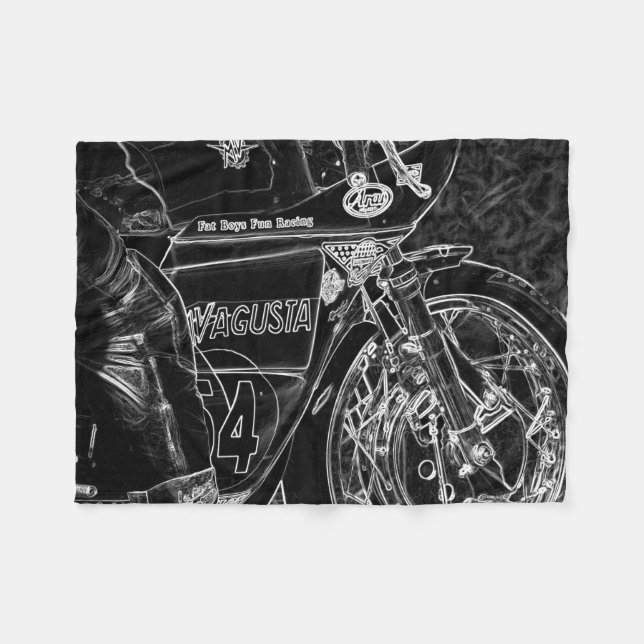 Motorcycle 1 fbcna fleece blanket (Front (Horizontal))