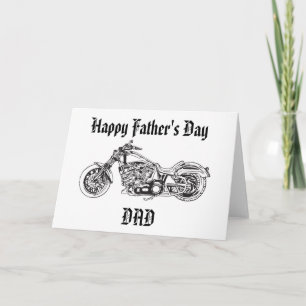 Motorcycle..1, Happy Father's Day DAD Card