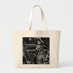Motorcycle 1 jtcnm large tote bag