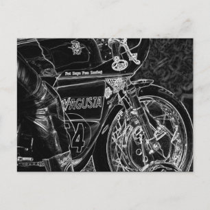 Motorcycle 1 pccnm postcard