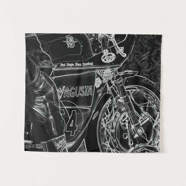 Motorcycle 1 wtm tapestry (Front (Horizontal))