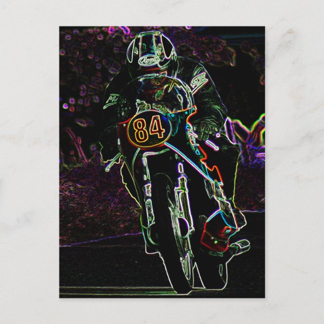 Motorcycle 2 pccna postcard (Front)