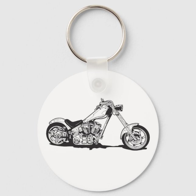 Motorcycle..3 Key Ring (Front)