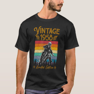 Motorcycle 64th Birthday Men Vintage 1958 Biker Mo T-Shirt