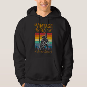 Motorcycle 85th Birthday Men Vintage 1937 Biker Mo Hoodie