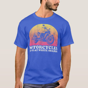 Motorcycle and Great White Shark Motorcycles T-Shirt