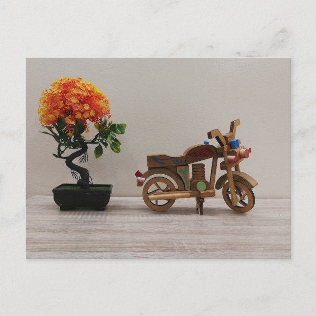 motorcycle antique 🏍️ postcard (Front)