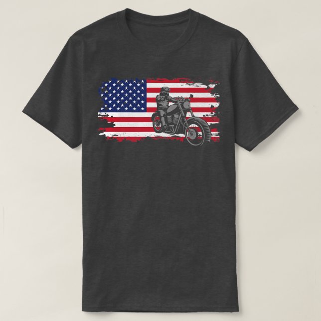Motorcycle Apparel - Biker Motorcycle  809 T-Shirt (Design Front)