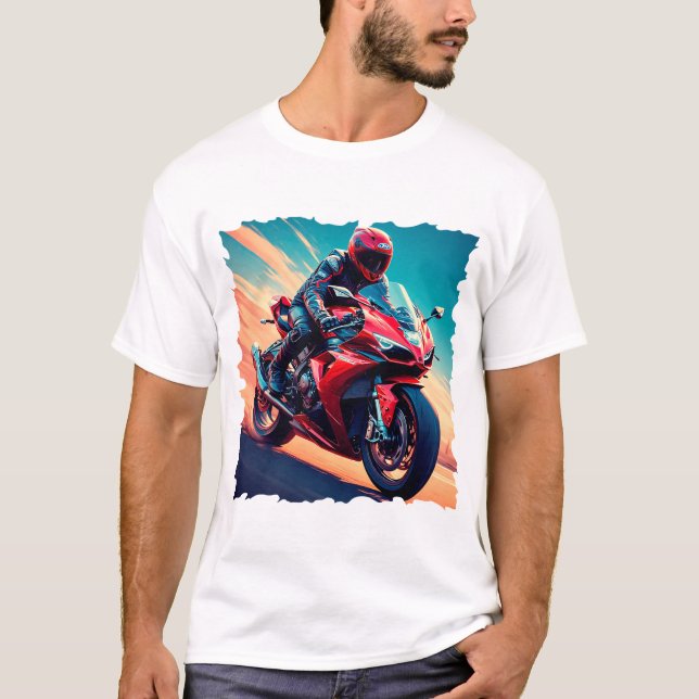 Motorcycle at high speed T-Shirt (Front)