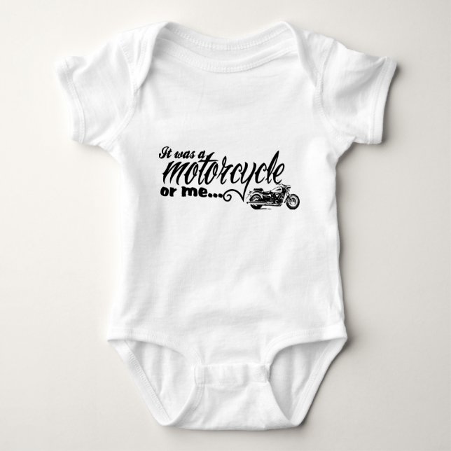 Motorcycle Baby Baby Bodysuit (Front)
