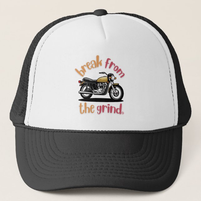 Motorcycle BFTG  Trucker Hat (Front)