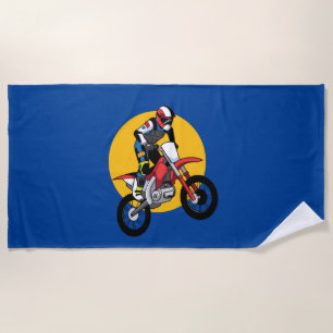 Motorcycle Bike Beach Towel