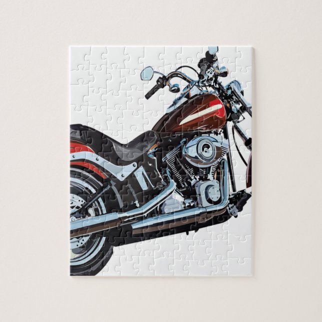 Motorcycle Bike Biker Jigsaw Puzzle (Vertical)