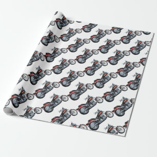 Motorcycle Bike Biker Wrapping Paper