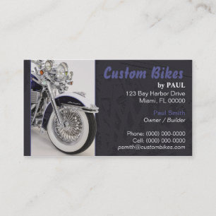 Motorcycle - Bike Builder Business Card