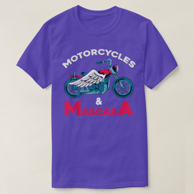 Motorcycle Bike Mascara Motorbike Women Funny Bike T-Shirt (Design Front)