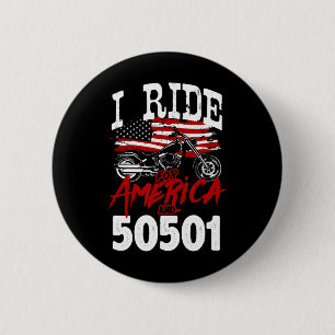 Motorcycle Biker Anti Trump 50501 Pro-democracy Re 6 Cm Round Badge