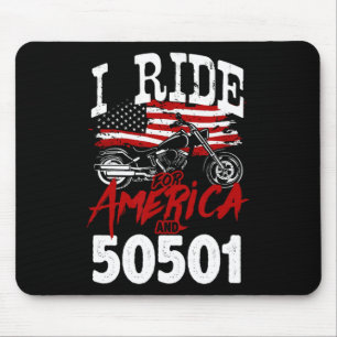 Motorcycle Biker Anti Trump 50501 Pro-democracy Re Mouse Pad