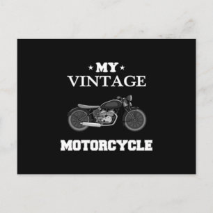 Motorcycle Biker Bike Funny Vintage Gift Idea Postcard