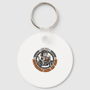 Motorcycle Biker Cat Pet Lover Shirt Art - Motorcy Key Ring