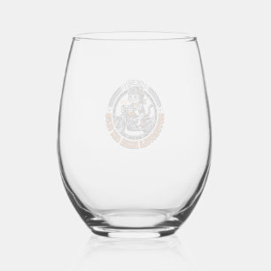 Motorcycle Biker Cat Pet Lover Shirt Art - Motorcy Stemless Wine Glass