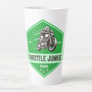Motorcycle Biker Dad Latte Mug