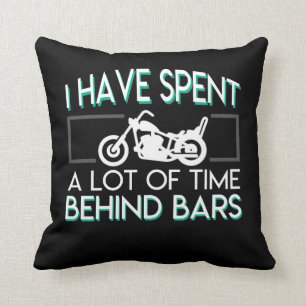 Motorcycle Biker Have Spent Lot Time Bar Cushion