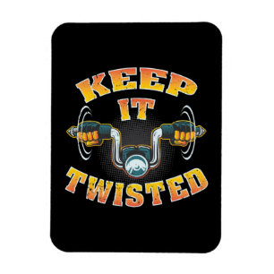 Motorcycle Biker Keep It Twisted Magnet