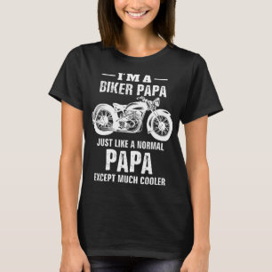 Motorcycle Biker Papa Bike Men Dad Grandpa Gifts T-Shirt