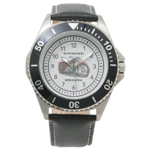 Motorcycle Biker Personalized Name & Saying Watch