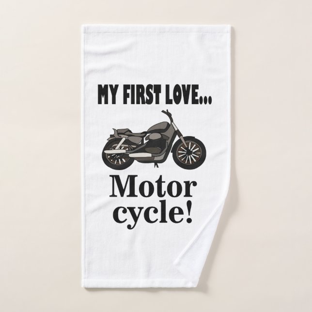 Motorcycle Biker Rider Motorcycle Hand Towel (Hand Towel)