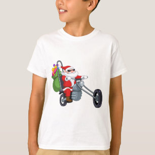 motorcycle biker santa claus T-Shirt