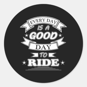 Motorcycle Biker Vintage Bike Funny Gift Idea Classic Round Sticker