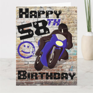Motorcycle 'Birthday 58th Still Got It Card