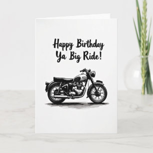 Motorcycle Birthday Card