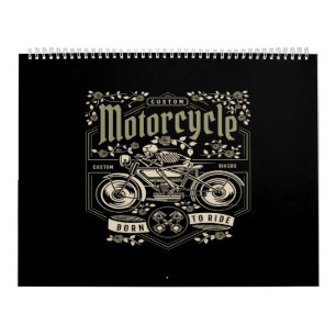 motorcycle born to ride calendar