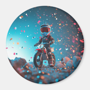 Motorcycle   Boys Birthday party Magnet