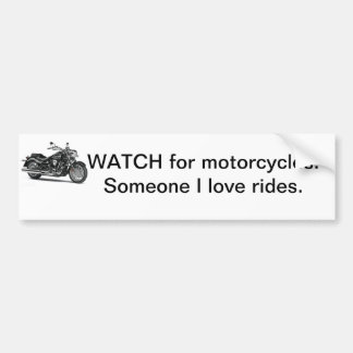 Motorcycle bumper sticker